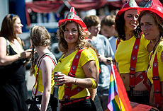 �ltima fiesta gay en Copenhague.