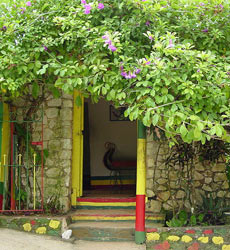 La casa donde pas� su infancia.